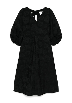 Stine Goya 3/4 volume-sleeved midi dress - Black