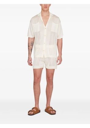 Donde Esteban Guayabera shorts - Neutrals