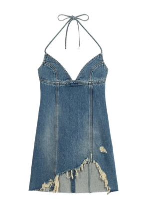 Blumarine denim mini dress - Blue