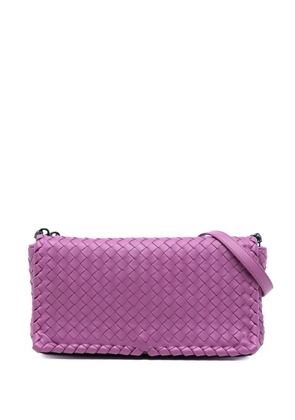 Bottega Veneta Pre-Owned 2012-2025 Nappa Intrecciato Dahlia Clutch crossbody bag - Purple