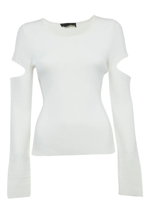 Alexander McQueen Pre-Owned cold-shoulder top - White
