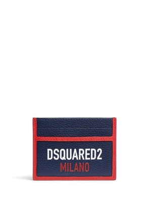 DSQUARED2 logo-print card holder - Blue