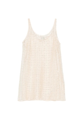 STAUD Aurielle mini dress - Neutrals