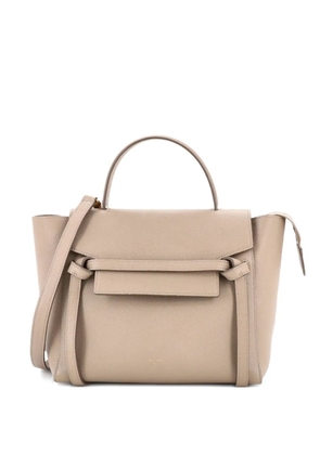 Celine Pre-Owned Belt Bag Textured Leather Micro satchel - Neutrals