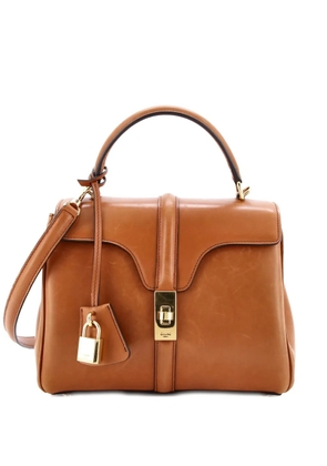 Celine Pre-Owned Top Handle Smooth Leather 16 Satchel - Brown