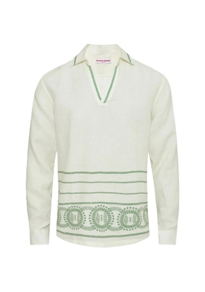 Orlebar Brown Ridley V-neck long-sleeve T-shirt - White