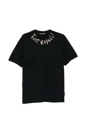 Just Cavalli text-print T-shirt - Black