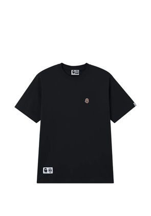 FINGERCROXX crew-neck patch T-shirt - Black