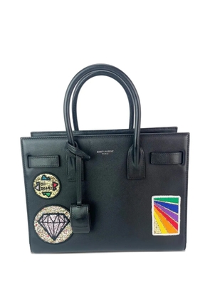 Saint Laurent Pre-Owned Sac De Jour embellished patches tote bag - Black