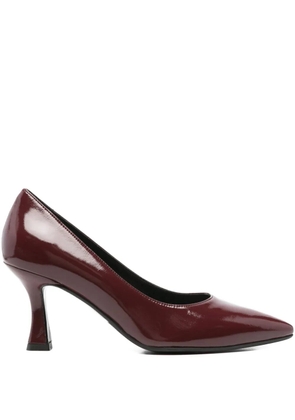MELLUSO 70mm pointed leather pumps - Red