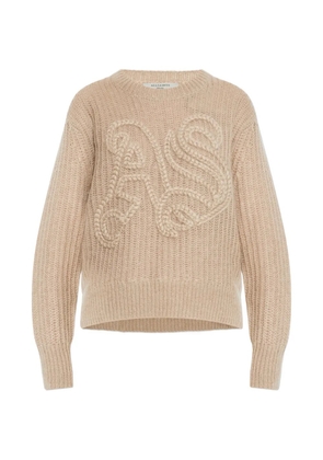 AllSaints cable-knit long-sleeve sweater - Neutrals