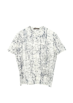 Louis Vuitton Pre-Owned 2000s cotton pattern crew neck t-shirt - White