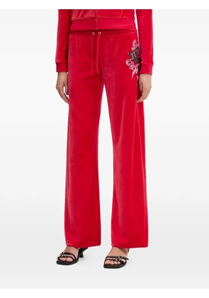 Juicy Couture side-graphic trackl pants - Red