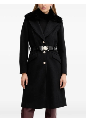 GUESS USA long-sleeve belted coat - Black