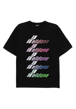 We11done Multi Logo Print T-shirt - Black