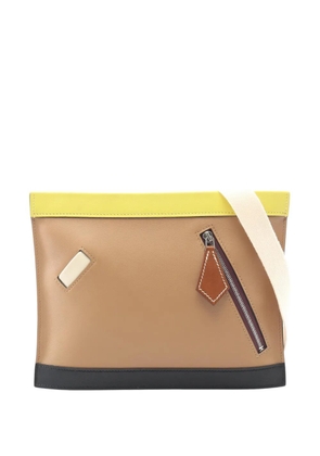 Hermès Pre-Owned 2022 Barenia and Swift Colormatic Horizontal crossbody bag - Brown
