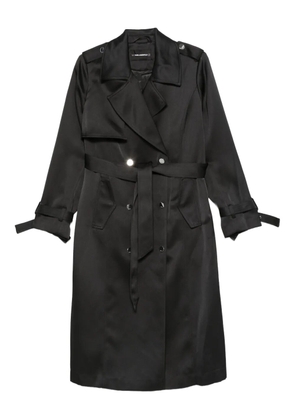 Karl Lagerfeld belted double-breasted coat - Black