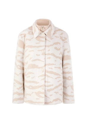 MARCCAIN animal-print shirt jacket - White