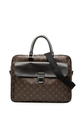 Louis Vuitton Pre-Owned 2009 Monogram Macassar Soft Briefcase business bag - Brown