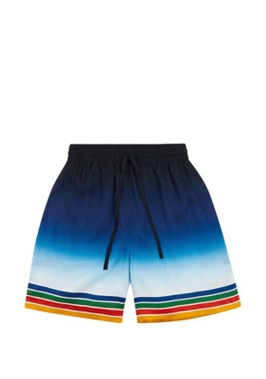 Casablanca Studio de Musique silk track shorts - Black