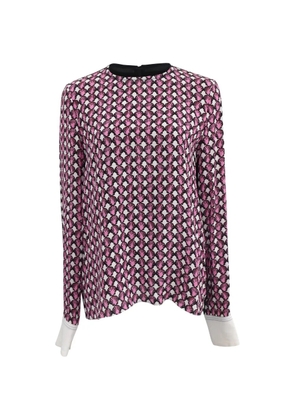 Marni Pre-Owned shell-print long-sleeve blouse - Pink