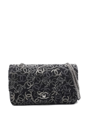 CHANEL Pre-Owned 2009-2010 Coco Mark W Flap shoulder bag - Black