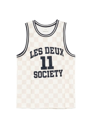 Les Deux Silas checked tank top - Neutrals