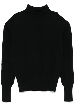 D.Exterior turtleneck sweater - Black