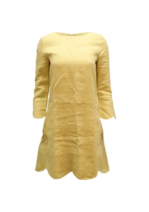 Chloé Vintage scalloped hem shift dress - Yellow