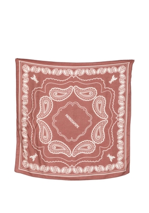 Patrizia Pepe graphic-print scarf - Brown