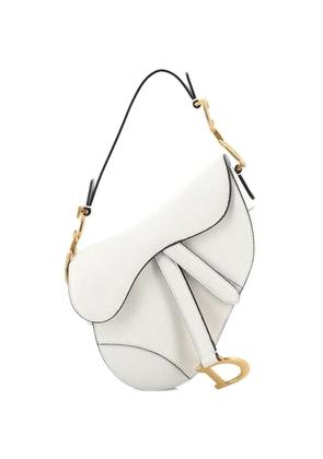 Christian Dior Pre-Owned Saddle Handbag Leather Mini shoulder bag - White