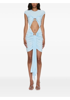 Christopher Esber Bezel quartz disconnect mini dress - Blue