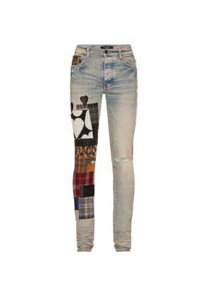 AMIRI artpatch pocket jeans - Blue