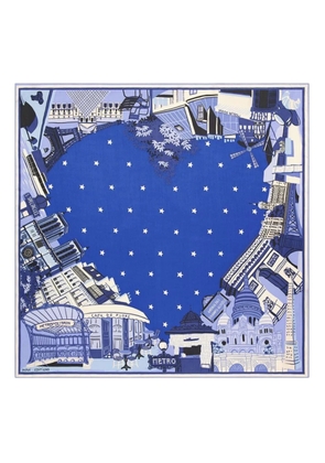 Inoui Editions J'Aime Paris scarf - Blue