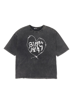 Bimba y Lola heart-logo T-shirt - Black