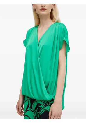 Joseph Ribkoff V-neck wrap blouse - Green