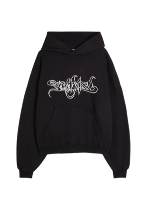 SAINT MXXXXXX logo hoodie - Black