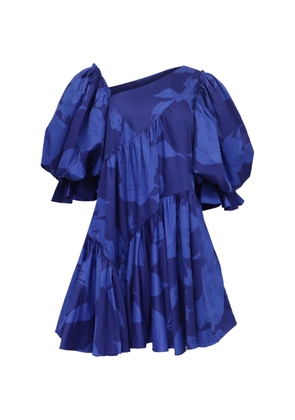 Aje one-shoulder tiered dress - Blue