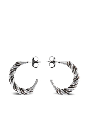 Ann Demeulemeester Babs twisted earrings - Silver