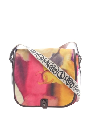 CHANEL Pre-Owned 2014-2015 CC Suede Flower Power Messenger Bag crossbody bag - Multicolour