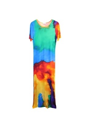 Paco Rabanne Pre-Owned tie-dyed maxi dress - Blue