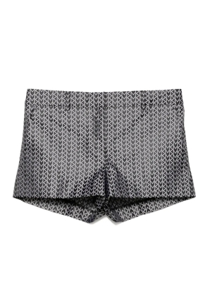 Michael Kors MK2000 jacquard-logo mini shorts - Black