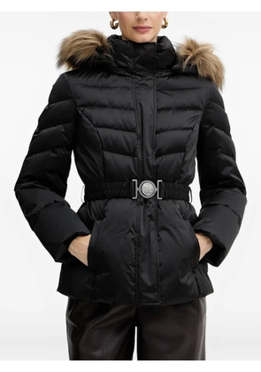 GUESS USA elasticated-belt jacket - Black