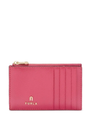 Furla medium Camelia leather card holder - Pink