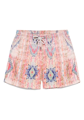 TOOCO graphic-print swim shorts - Pink