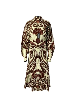 Etro Vintage graphic-print midi shirt dress - Neutrals