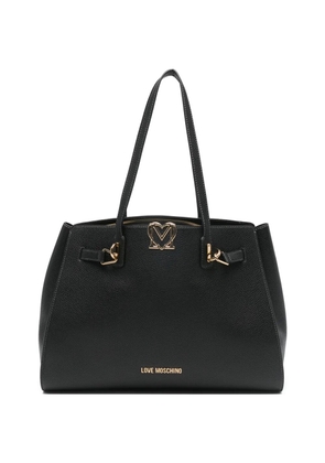 Love Moschino logo-detail tote bag - Black