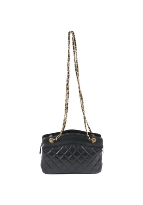 CHANEL Pre-Owned 1980s quilted leather shoulder bag - Black