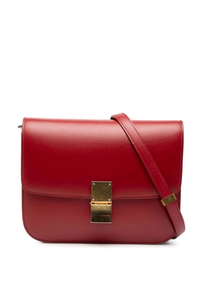 Celine Pre-Owned 2016 Medium Calfskin Classic Box crossbody bag - Red