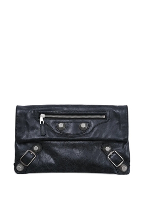 Balenciaga Pre-Owned 2011 Giant 21 leather envelope clutch bag - Black